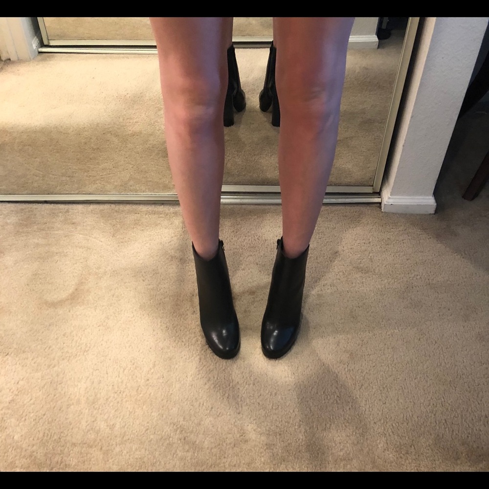 Black ankle boots